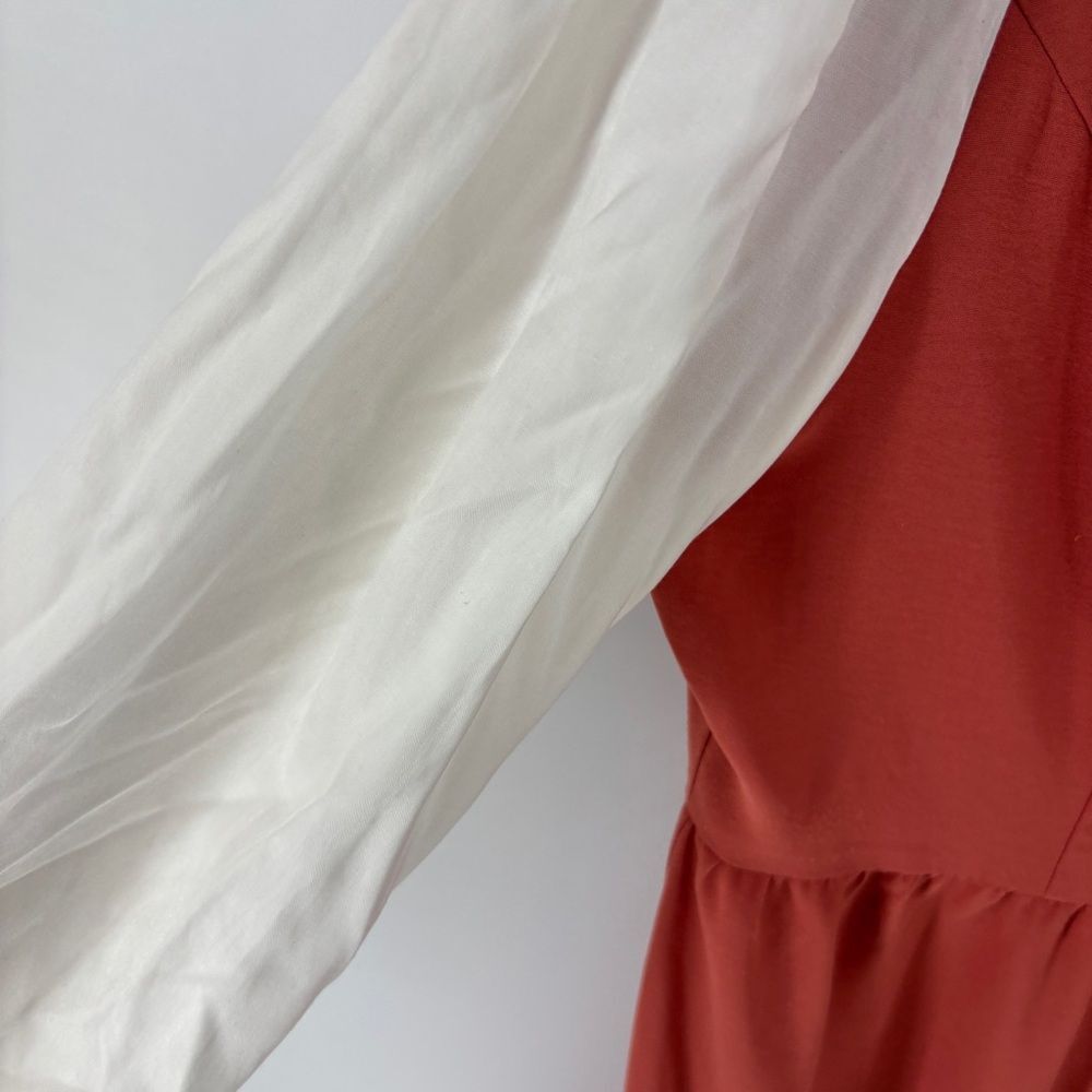 Scarlet Darkness Orange and White Lace-Up Dress women’s 2x renaissance faire - Picture 3 of 9